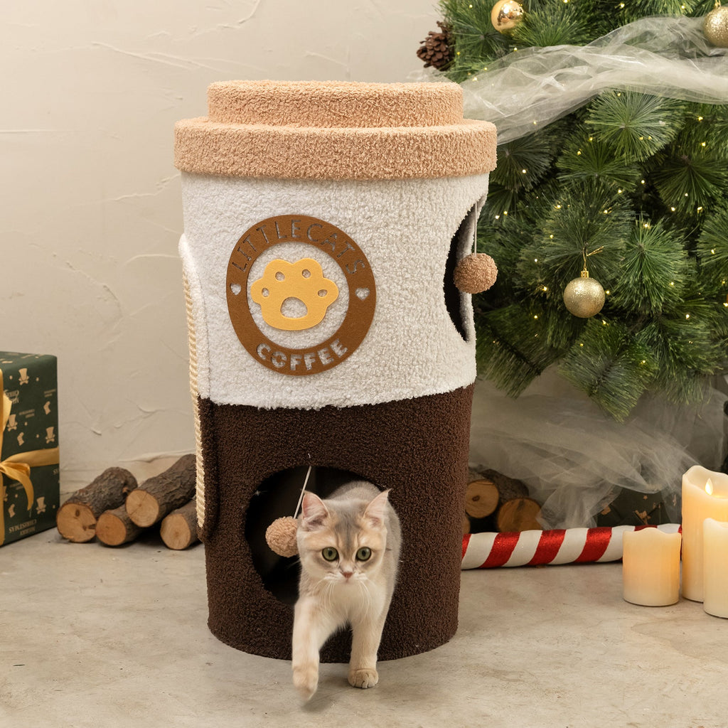 Coffee Cup Cat Tree