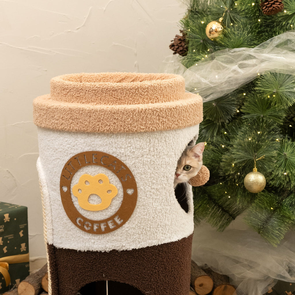 Coffee Cup Cat Tree